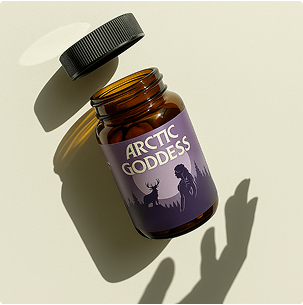 Hormonal harmony isn't luck. It's nourishment. And that's exactly <strong>what Arctic Goddess delivers</strong>
